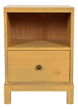 Robsjohn-Gibbings for Widdicomb Mid-Century Modern Pickled Walnut Nightstand, Circa 1950s