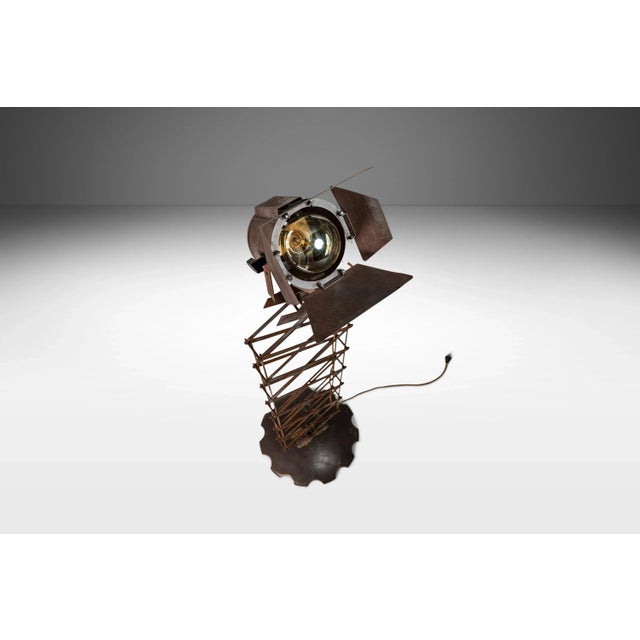 Le Passé Est Léger Customized Industrial Stage Light / Stage Lamp by Fackler Benjamin, Usa, C. 1930's For Sale - Image 4 of 13