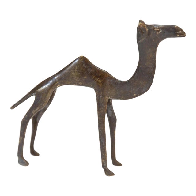 Vintage African Dark Bronze Camel For Sale