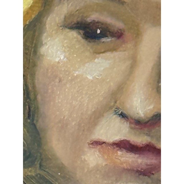 Figurative Acrylic Female Portrait Painting For Sale In San Francisco - Image 6 of 12