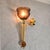 1990s Mid-Century Modern Brown and Amber Murano Glass Sconces - a Pair For Sale - Image 4 of 11