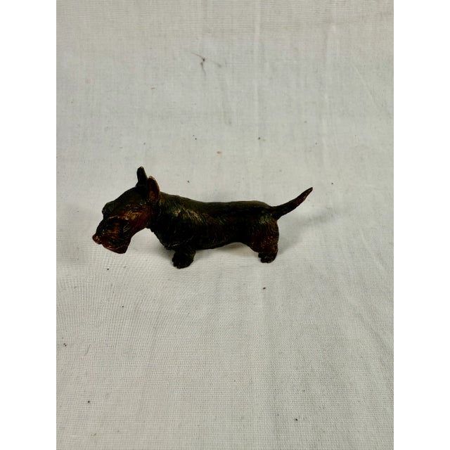 Early 20th Century Vintage, Viennese, Bronze Scottie Dog For Sale - Image 5 of 6