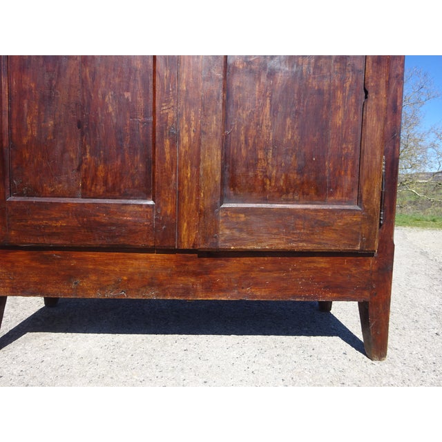 19th Century Louis Philippe Walnut Wardrobe For Sale - Image 6 of 18