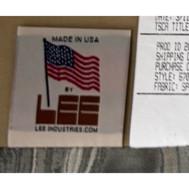 Lee Industries Modern Swivel Club Chairs, Set of 2 For Sale - Image 9 of 9