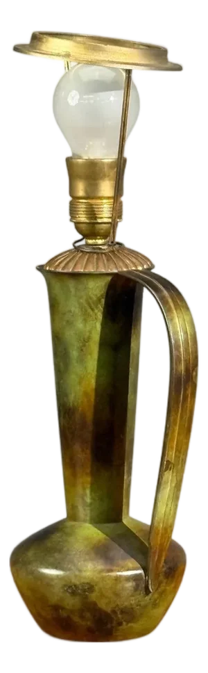 1940s Gab, Table Lamp, Patinated Bronze