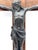 Vintage Crucifix in Bronze on Oak, 1920s For Sale - Image 9 of 15