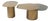 Set of 2 Irregular Shape Luxury Coffee Table Set For Sale