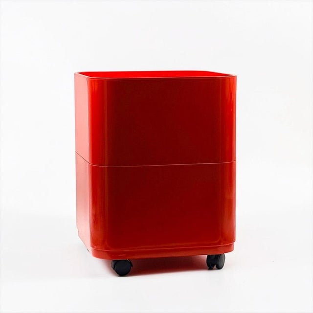 Red Square Components Storage Unit by Anna Castelli Ferrieri for Kartell, 1960s For Sale - Image 6 of 17