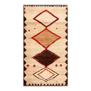 Nazmiyal Collection Elegant Vintage Tribal Persian Gabbeh Rug For Sale