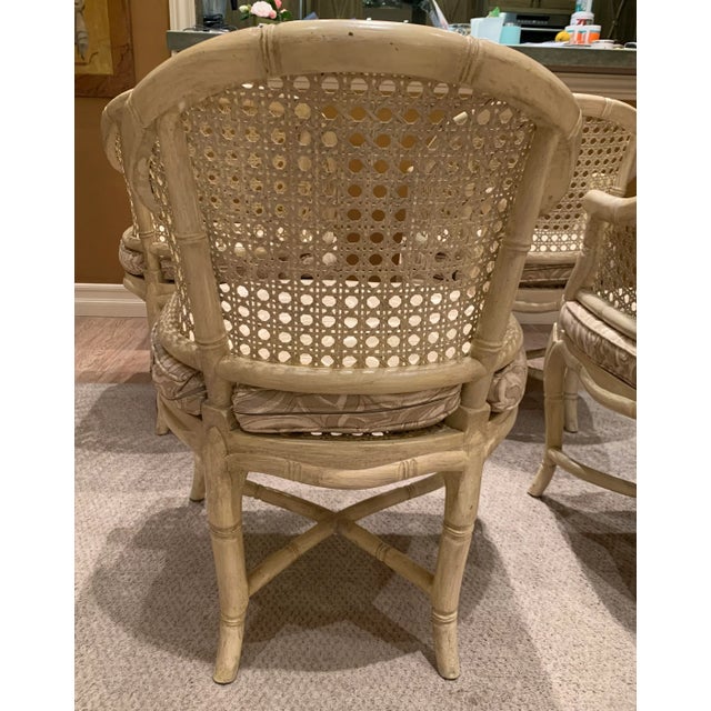 Vintage Cane Back Tub Chairs, Set of 4 Chairish