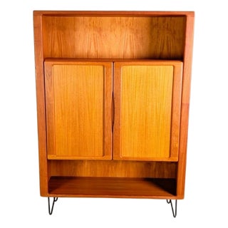 Mid-Century Danish Teak Bookcase For Sale