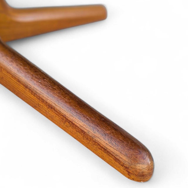 Late 20th Century Refinished Scandinavian Modern Teak Square Dining Table, Mid-Century For Sale - Image 5 of 18