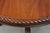 Late 19th Century Antique French Empire Carved Mahogany Paw Foot Pedestal Base Round Center Table For Sale - Image 5 of 12