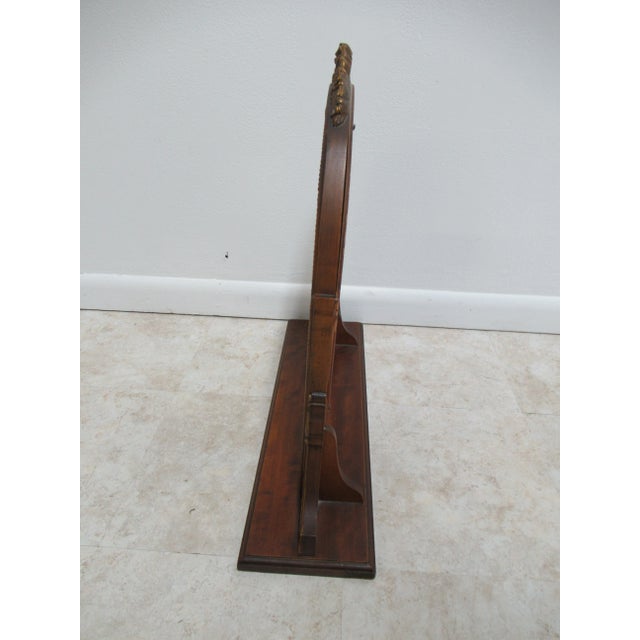 Wood 1930s Art Deco Walnut Shaving Mirror For Sale - Image 7 of 12