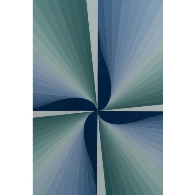 20th Century Belgian Artwork With Metal Frame By Rene Berdal For Sale In Greensboro - Image 6 of 8