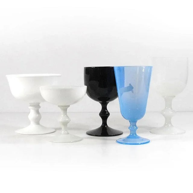 Italian Glass Multicolor Set, 1960s, Set of 5 For Sale - Image 4 of 9