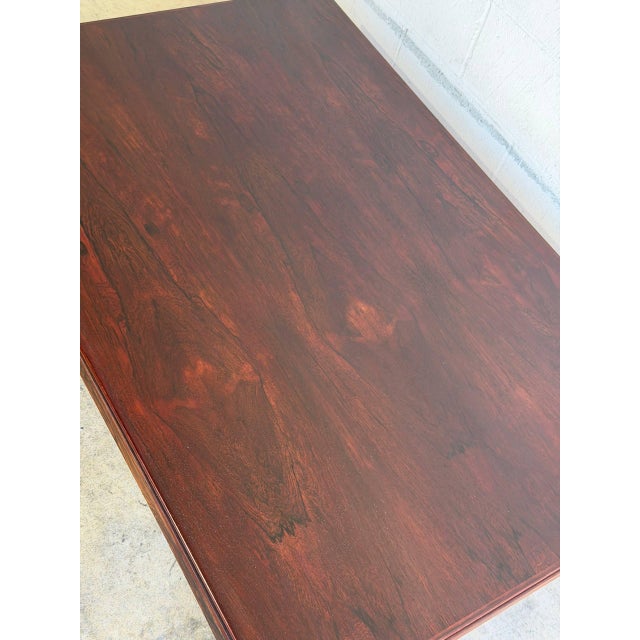 Wood Large Danish Mid-Century Modern Rosewood Coffee Table — Vintage Scandinavian Design 1960s For Sale - Image 7 of 10