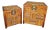 Set of Vintage Chinoiserie Split-Bamboo Woven Trunks/Chests With Brass Dragon/Phoenix Latches For Sale