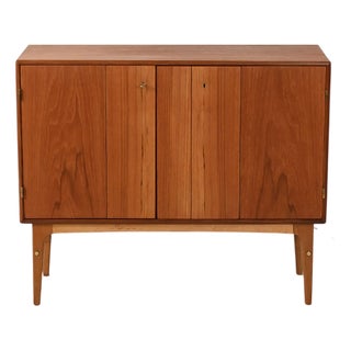Scandinavian Teak Bar Cabinet, 1950s For Sale