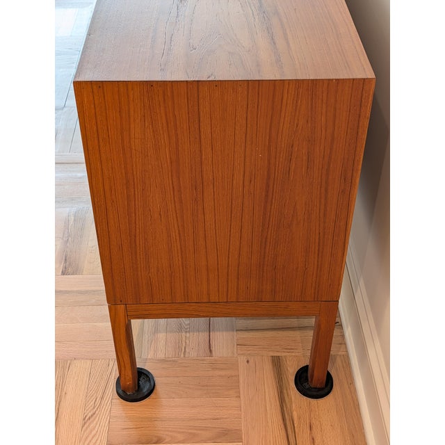 Gorgeous Mid-Century Danish Teak Credenza Attributed to Aksel Kjersgaard For Sale - Image 9 of 18
