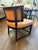 Brown Pair Custom Klismos Lounge Chairs [2sets Available] For Sale - Image 8 of 8