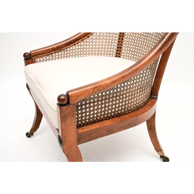 Antique Regency Caned Armchair, 1810 For Sale - Image 10 of 11
