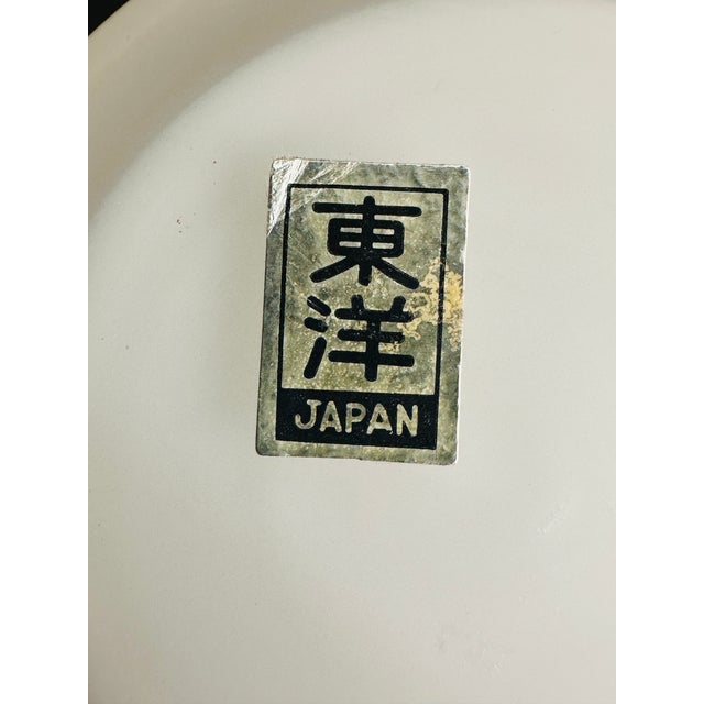 Vintage Toyo Japan 9" Opal Glass Vase - Hand-Painted Pheasant & Peony, Satin White Translucent Glass, Mid-Century Asian Decor, Gold Trim For Sale - Image 13 of 13