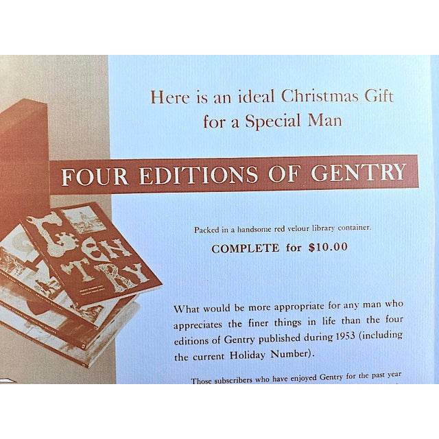 1953 Vintage Gentry Quarterly Magazine Winter Issue No. 9 For Sale - Image 18 of 18