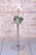 Gold Bauhaus Pedestal in Metal, Czech, 1970s For Sale - Image 8 of 9