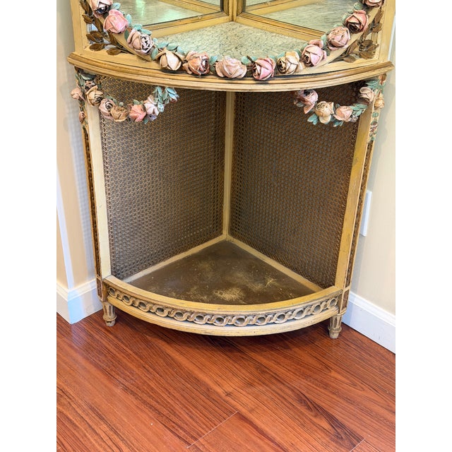 Vintage Hollywood Regency Corner Etagere For Sale - Image 12 of 17