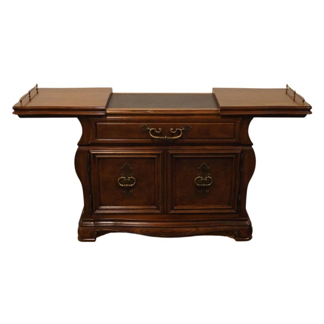 Wood Hickory Manufacturing Co. Italian Mediterranean Style 60" Slide-Top Server Buffet For Sale - Image 7 of 11