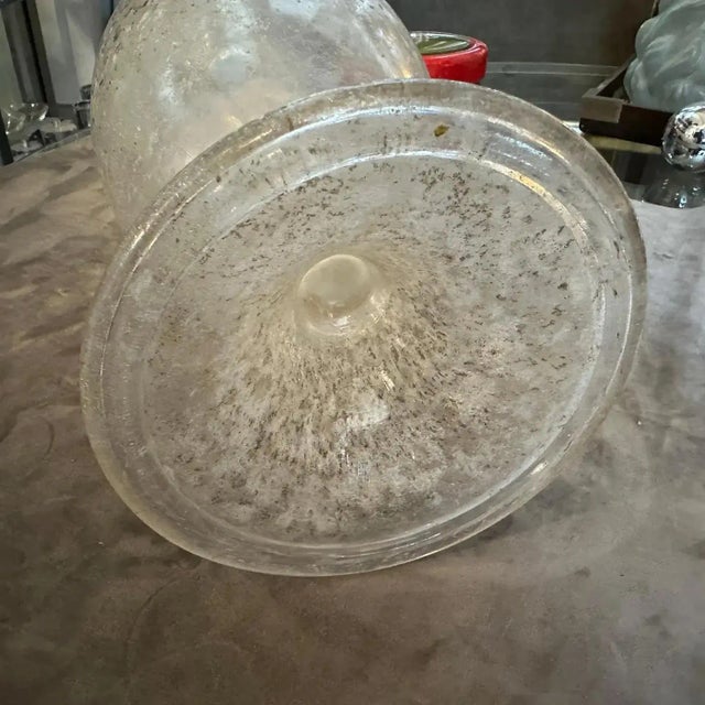 1970s Scavo Murano Glass Tall Amphora Vase by Seguso For Sale - Image 13 of 14