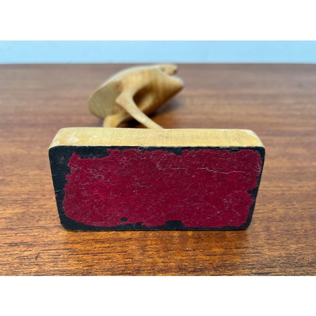 Mid-Century Wooden Flamingo Figurine, 1960s For Sale - Image 12 of 17