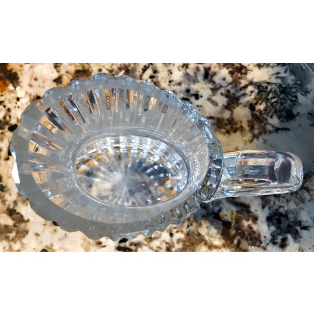 Art Deco Vista Alegre Fantasy Crystal Pitcher Designed by Gerald Gulotta For Sale - Image 3 of 6