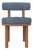 Moca Chair in Tricot Seafoam Fabric and Smoked Oak by Studio Rig for Collector For Sale