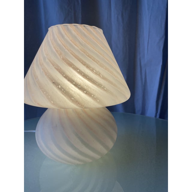 Glass Mushroom Swirl Lamp in Murano Glass, 1970s For Sale - Image 7 of 12