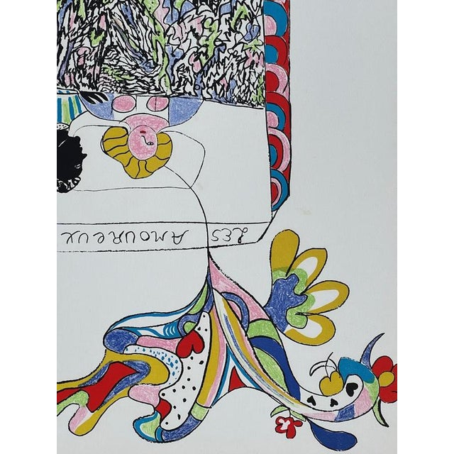1970s Niki De Saint Phalle, The Lovers, 1971, Lithograph For Sale - Image 5 of 8