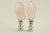 Contemporary Ice Pink Silvered Quartz Lamp Finials - a Pair For Sale - Image 3 of 5