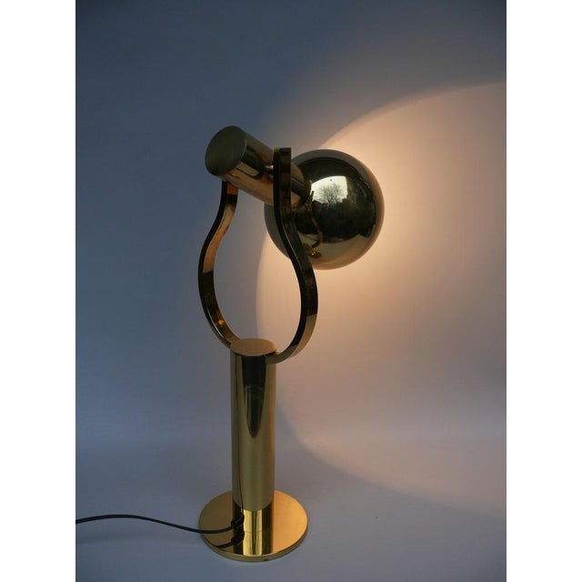 Vintage Space Age Table Lamp in Brass from STAFF, 1970s For Sale - Image 14 of 18