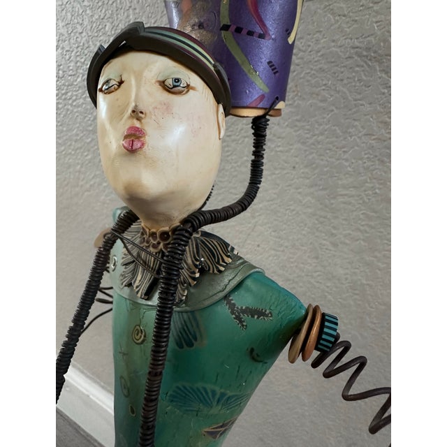 American “Unicycle” – Laura Balombini Original Sculpture – Jesters Series (2005–2007) – Exhibition Piece For Sale - Image 3 of 11