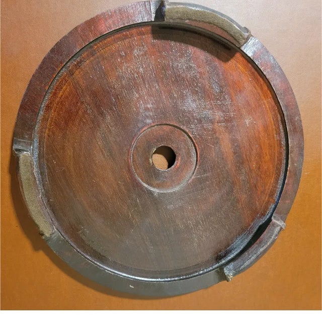 Chinese Round Mahogany Chinese Stand For Sale - Image 3 of 3