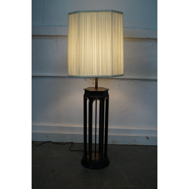 Mid-Century Modern Tommi Parzinger Style Black & Gold ...