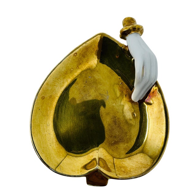 Mid-Century Hollywood Regency 22k Gold Playing Card Suit Trinket Dishes - Set of 4 For Sale - Image 4 of 15