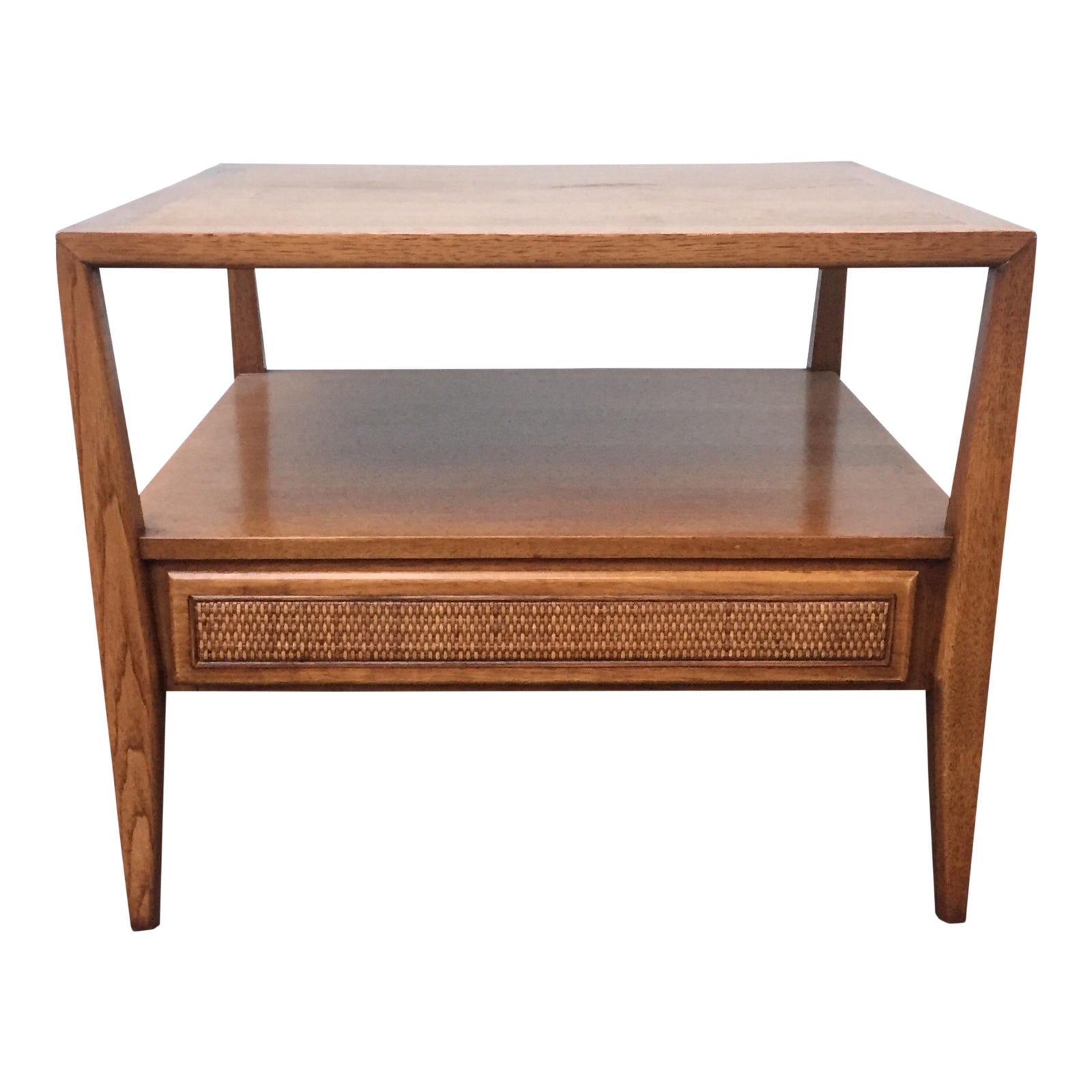 Century Furniture Cane End Table Chairish