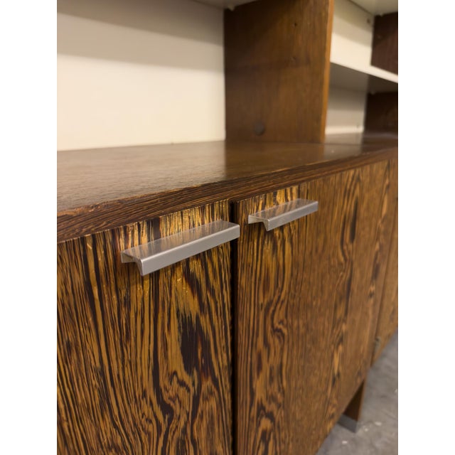Brown Vintage Free-Standing Made-to-Measure Wall Unit in Wengé Wood by Cees Braakman for Pastoe, 1960s For Sale - Image 8 of 14