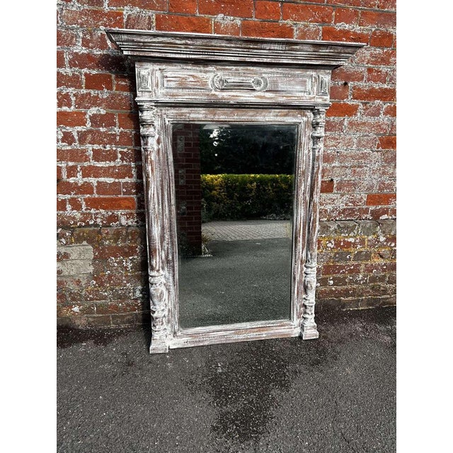 Large 19th Century French Column Mirror For Sale - Image 6 of 6