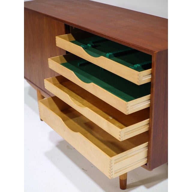 Brown Model 160 Sideboard in Teak by Børge Mogensen for Søborg Møbelfabrik, 1950s For Sale - Image 8 of 16
