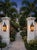 Vintage Moroccan-Style Wrought Metal and Glass Wall Lanterns - a Pair For Sale - Image 10 of 12