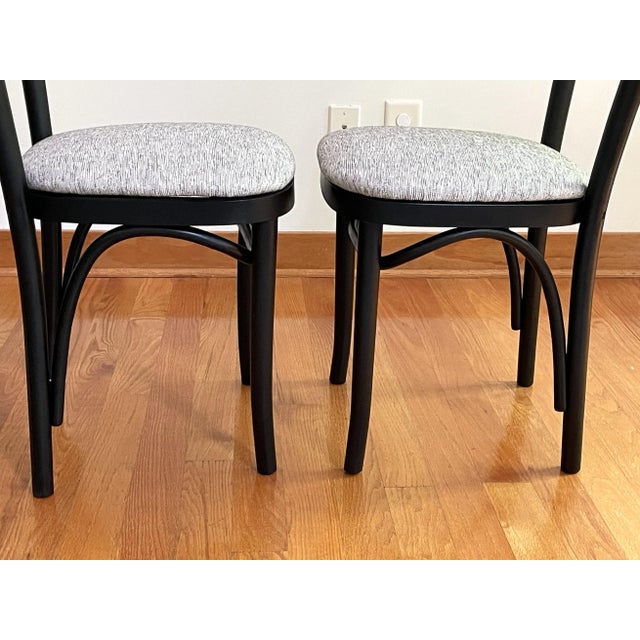 Wood Restored Thonet Bentwood Bistro Chairs - A Pair For Sale - Image 7 of 12