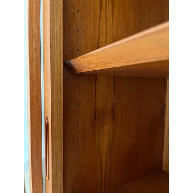 Teak Display Cabinet with Sliding Doors from Hundevad For Sale - Image 6 of 11